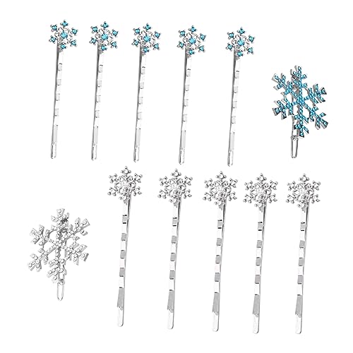 Ipetboom 12stücke Teiliges Schneeflocken-haarclip Funkelnde Haarnadeln Für Mädchen Für Weihnachten Geburtstagsfeiern Und Gartenpartys Attraktive Haaraccessoires Und Transparent von Ipetboom