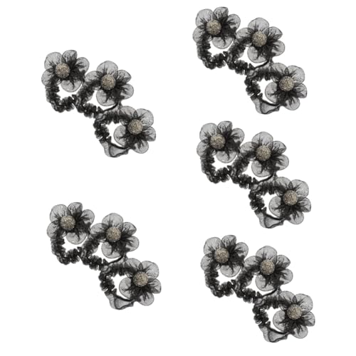 Ipetboom 15 Stk Haarring Haarschmuck für Mädchen Blumen-Scrunchie Haarbänder Haarband aus Seide Dame Haargummi Strasssteine Stirnband Kopfbedeckung Pferdeschwanz Fräulein Haarseil von Ipetboom