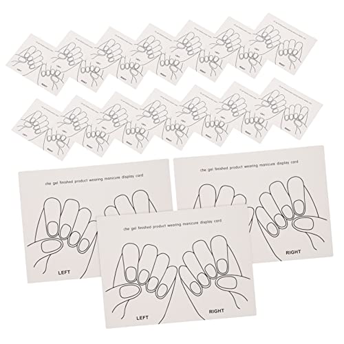 Ipetboom 15St Nagelkunst-Anzeigekarte klare Pressnägel drücken FALSCH Nagelabziehbilder Clipper nagellack palette Nagellack Farbpalette Nagelkunstdisplayhalter Nagelanzeigeplatine Papier von Ipetboom