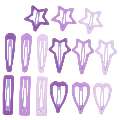 Ipetboom 15st Haarnadel-pentagramm Haarspangen Mit Silbernen Sternen Haarklammern Für Mädchen Goldene Haarspangen Mini-haarspange Große Klauenhaarspangen Haarnadeln Stift Clips Kunststoff von Ipetboom