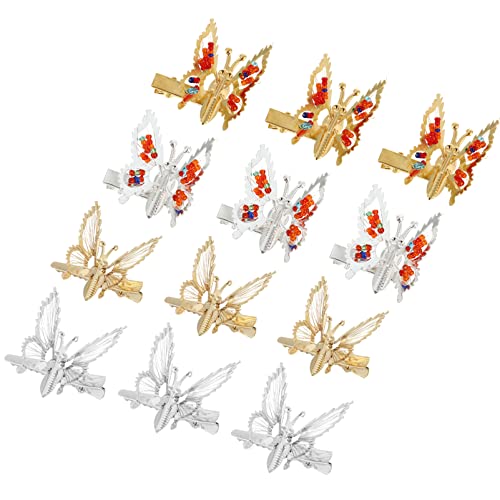 Ipetboom Haarspangen-set Mit Hohlen Schmetterlingen Aus Metall 15-teiliges Schmetterlings-haarnadel-set Für Damen Modische Haarnadel Für Elegante Outfits von Ipetboom