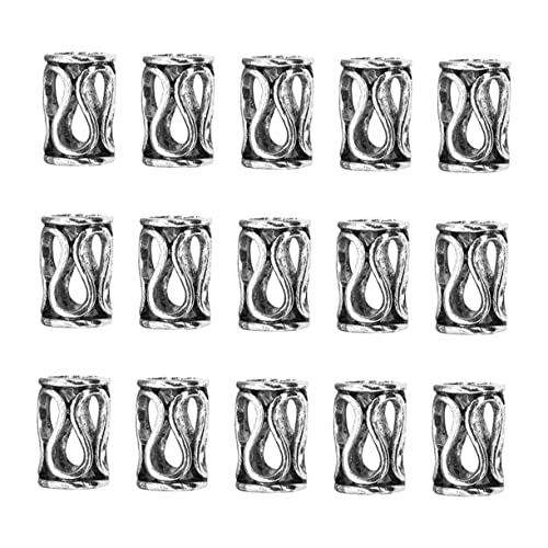 Ipetboom 15stücke Dreadlock Haarschmuck Retro-haarbänder Aus Legiertem Material Für Kreative Frisuren Und Festival-styles Geeignet Für Damen Und Herren von Ipetboom