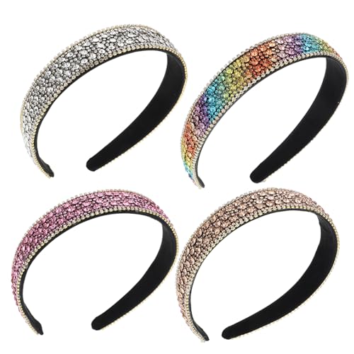 Ipetboom 16 Stk Strass-Stirnband Haarschmuck mit Strasssteinen Glitzernde Haarreifen Universelle Größe Haarschmuck Modische Haarreifen Einfach Kopfbedeckung schmücken Fräulein von Ipetboom