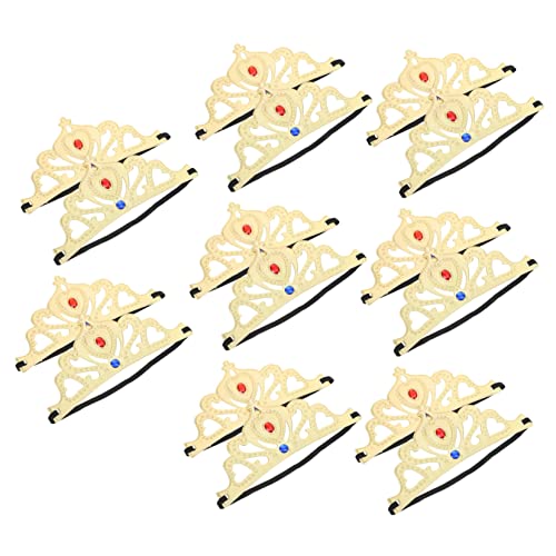 Ipetboom 16 Stück Teiliges Kindergeburtstags aus Stoff Bunte Prinzessin und Prinz Haarreife mit Funkelnden Strasssteinen Komfortabel und Stilvoll für Party Dekoration und Rollenspiele von Ipetboom