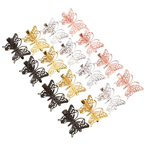 Ipetboom 16st Entenschnabel-clip Hilfs Falsche Wimpern -nagelaufkleber Haarverlängerungen Frauen Ringe Haarklammern Nagel Nagel Aufkleber Eleganter Fingerring Hutaufkleber Kupfer von Ipetboom