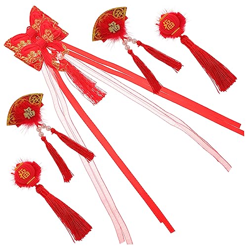 Ipetboom 18 Stk Haarschmuck für das neue Jahr der Kinder Kinderhaarspangen für Mädchen Kimono-Haarnadel Haarklammer Tiara chinesische neujahrshaarnadel Kinder bevorzugen von Ipetboom