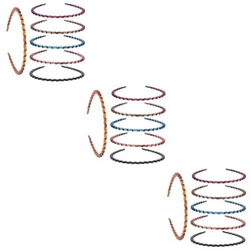 Ipetboom 18 Stk Instant-Nudel-Haargummi-Waschmittel Haarband breite Stirnbänder für harte Stirnbänder Stirnband Stirnbänder für Männer Haarreifen weiblicher Haarreif Metall schmücken von Ipetboom
