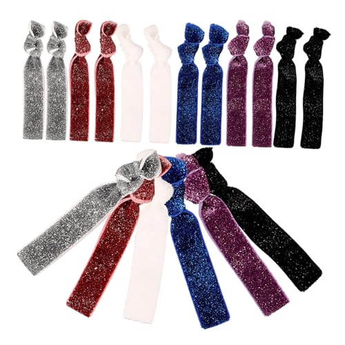 Ipetboom 18 Stk weihnachtsgeschenke weihnachts präsente Frauen Haarbänder für Damenhaar haarschmuck Schleife Haargummis für Mädchen glitzernde Haargummis Mode Stirnband von Ipetboom