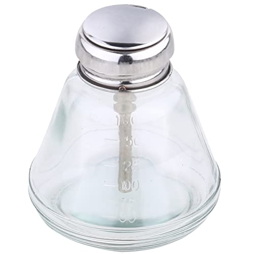 Ipetboom 180ml Glasflasche Vorratsbehälter Metall Shop Dispenser Für Reiniger Make-up Entferner von Ipetboom