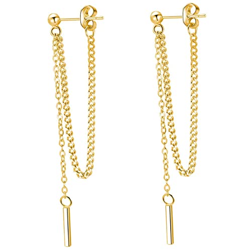 Ipetboom Lange Quastenohrringe Damen Baumelnde Kettenohrringe Aus 925 Silber Mit k Gold Überzug Leicht Und Komfortabel Eleganter Ohrschmuck Für Frauen Für Besondere Anlässe von Ipetboom