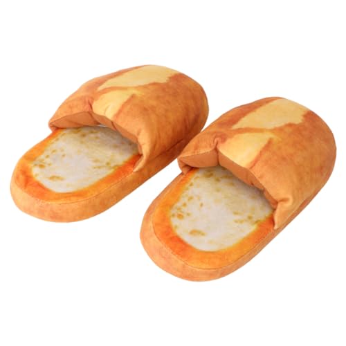 Ipetboom 1Paar Hausschuhe Winter Damen Herren Rutschfeste Plüschpantoffeln mit Memory Foam Kuschelige Indoor Outdoor Schuhe im Brotdesign Entspannen Ipetboom 1Paar Hausschuhe Winter Damen Herren Rutschfeste Plüschpantoffeln mit Memory Foam Kuschelige Indoor Outdoor Schuhe im Brotdesign Entspannen von Ipetboom