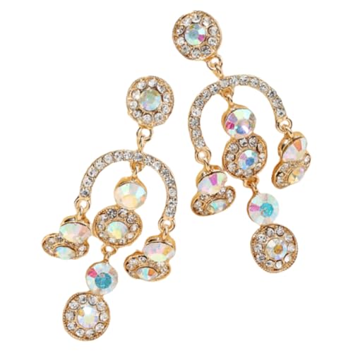 Ipetboom 1Paar Kronleuchter Ohrringe für Damen Strassohrringe im Eleganten Design für Hochzeiten Partys Besondere Anlässe Modischer Modeschmuck Baumelnde Ohrringe von Ipetboom