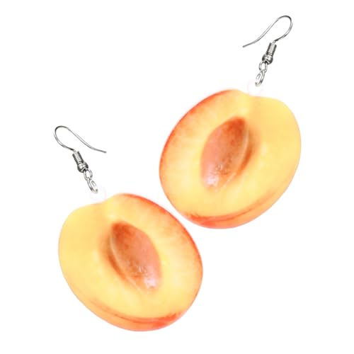 Ipetboom 1Paar Mode Ohrhänger Ohr Baumeln Gelb Ohrringe Im Design Von Gelben Pfirsichen Für Frauen Stylischer Ohrschmuck Für Besondere Anlässe von Ipetboom