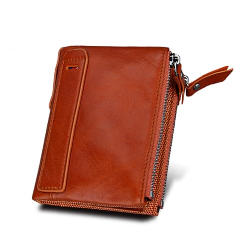 Ipetboom 1Pc Anti Theft Brushing Clip Purses Karten Portemonnaie Kreditkartenetui Herren Orange von Ipetboom