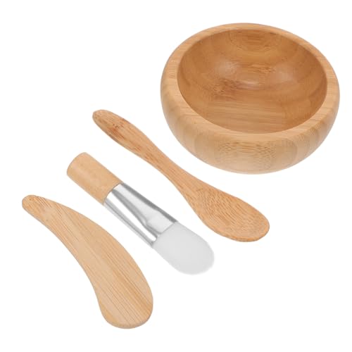 Ipetboom 1Satz Gesichtsmaskenschüssel Set Teiliges DIY Masken Mischwerkzeug mit Rührstab Pinsel und Löffel für Salonbedarf und Persönliche Hautpflege von Ipetboom