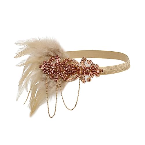Ipetboom 1stück Party Headdress Mit Quasten Und Federn Für Damen Glamouröse Haaraccessoire Für Festliche Anlässe Für Weihnachten Und Besondere Events von Ipetboom