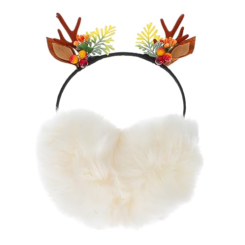 Ipetboom 1stück Antlers Earmuffs Flauschige Weihnachts-ohrenschützer Für Damen Winter Ohrwärmer Mit Lustigem Rentiergeweih-design Und Für Und Festliche Anlässe Ipetboom 1stück Antlers Earmuffs Flauschige Weihnachts-ohrenschützer Für Damen Winter Ohrwärmer Mit Lustigem Rentiergeweih-design Und Für Und Festliche Anlässe von Ipetboom