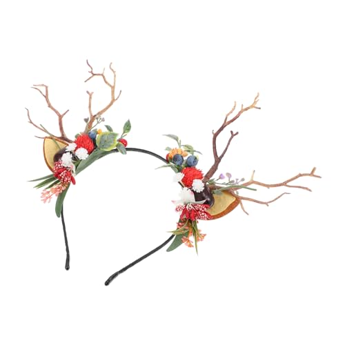 Ipetboom 1stück Künstlicher Zweig Haarreif Mit Rentiergeweih Für Weihnachten Cosplay Und Partys Haarschmuck Für Erwachsene Design Für Festliche Anlässe von Ipetboom