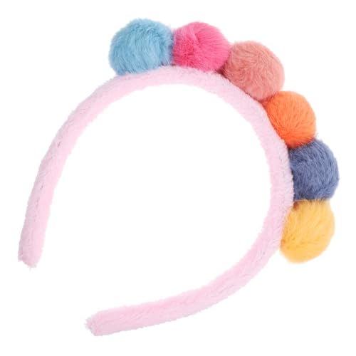 Ipetboom Haargummi 1Stk Haargummis Haarband Flauschiges Ball-Stirnband Haarbänder für Kinder Stirnband für Kinder von Ipetboom
