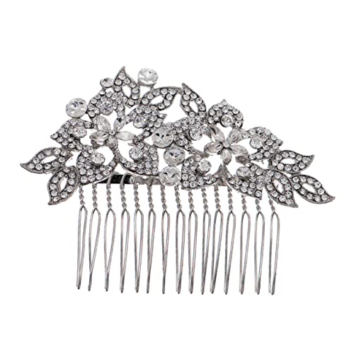 Ipetboom Damen Stirnbänder 1Stk Kamm Braut Haarnadeln Brautkopfschmuck für die Hochzeit hochzeitsdeko Tiara glänzende Haarkämme aus Strass Kopfschmuck für die Braut Strasssteine schmücken von Ipetboom