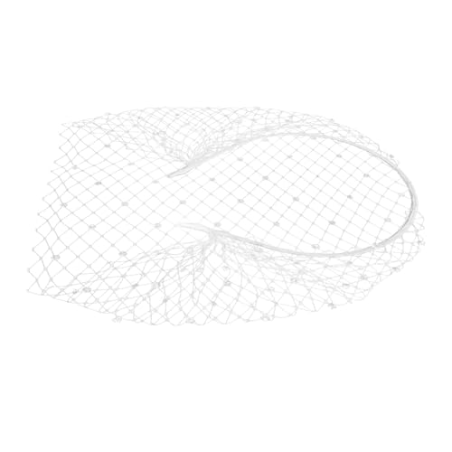 Ipetboom 1Stk Mesh-Stirnband Stirnbänder für Damen weißes Schleier-Stirnband Hochzeitskleider hochzeitshaar schmuck Handschuhe Haarbänder Hochzeits-Haarband frauen kopfschmuck Abschlussball von Ipetboom