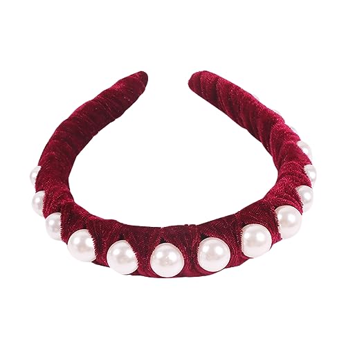 1Stk Haarschmuck für Mädchen dickes Haarband aus Schwamm breiter gepolsterter Haarreif Haarschmuck für Damen Tiara Haarbänder Haarreifen Perlenhaarband wild Kopfbedeckung Stirnband von Ipetboom