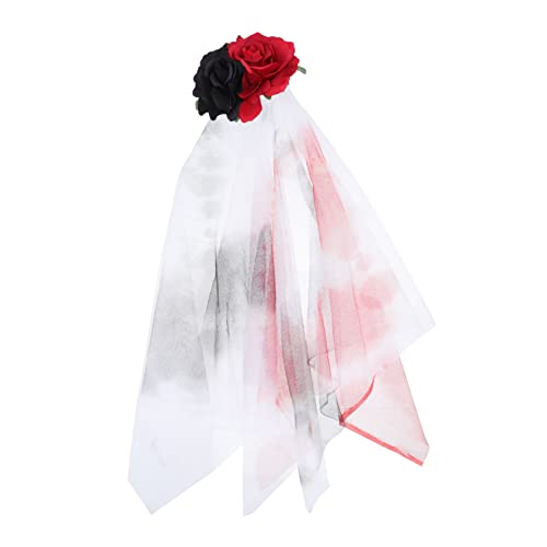 Ipetboom 1Stk Schleier Hexenhut-Atelier Mantel Halloweenkostüm Hexenkostüm Maske reinigen halloween haarspangen haarspange halloween Kostüm Stirnband Halloween-Kopfbedeckung Polyestertuch von Ipetboom