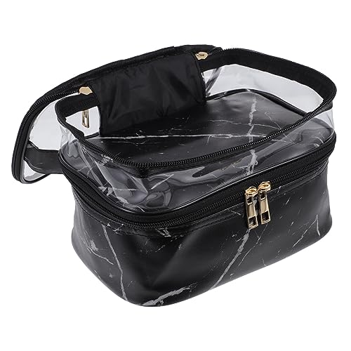 Ipetboom 1stk Waschtasche Kosmetiktasche Make-up-Tasche Kosmetikkoffer Tragbare Kosmetiktasche Tragetasche Für Damen Kulturbeutel Geldbörsen Für Damen Reisen Toilettenartikel Pu Wasserdicht von Ipetboom