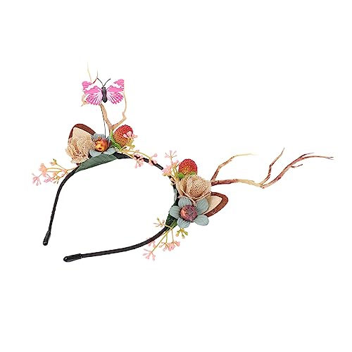Ipetboom 1stück Weihnachts Haarreif Mit Rentiergeweih Design Atemberaubendes Party-haaraccessoire Für Festlichkeiten Cosplay Und Bühnenaufführungen Zufällige Farben von Ipetboom