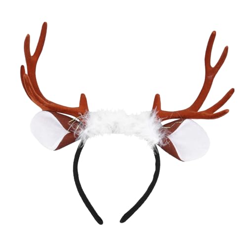 Ipetboom Foto-Requisiten 1Stk Weihnachtsstirnband Geweih Kopfschmuck Stirnband für Weihnachtsfeiern verkleidung kinder stirnbänder kinder Tiara Haargummi Weihnachtshaar Haarband mit Geweih von Ipetboom