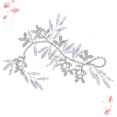 Ipetboom 1Stk haarschmuck Braut-Tiara Perlen Strass Kopfschmuck aus Perlen Brauthaarnadeln für die Hochzeit Perlenclips für Haare Kopfschmuck für die Braut Hochzeit Haarkamm Kopfbedeckung von Ipetboom