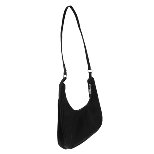 Ipetboom 1Stück Achsel Tasche für Damen Tragbare Schultertasche Schwarz für Alltag und Outdoor Hochwertige Umhängetasche mit Ausreichend für Essentials von Ipetboom