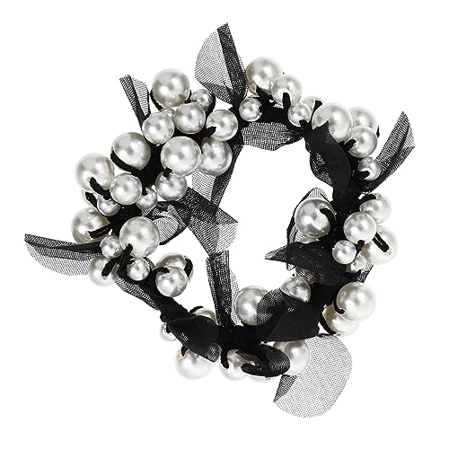 Ipetboom 1stück Mädchen Haargummi Mit Perlen-design Elegante Haarschleifen Für Damen Vielseitige Haarbänder Für Jeden Anlass Geeignet Für Dickes Dünnes Oder Lockiges Haar von Ipetboom