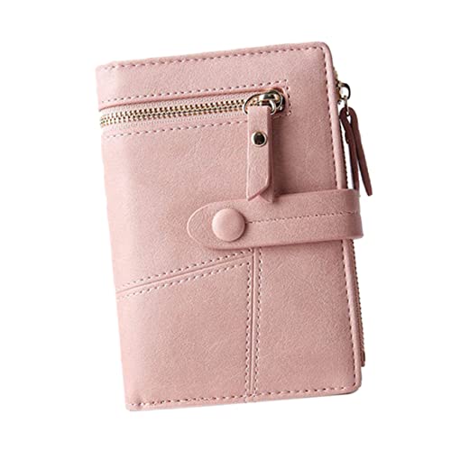 Ipetboom 1Stück Damen Münzgeldbörse PU Modischer Kartenhalter mit Mehreren Fächern Strapazierfähig für Handtaschen Rucksäcke Schlichtes Design Tiefem von Ipetboom