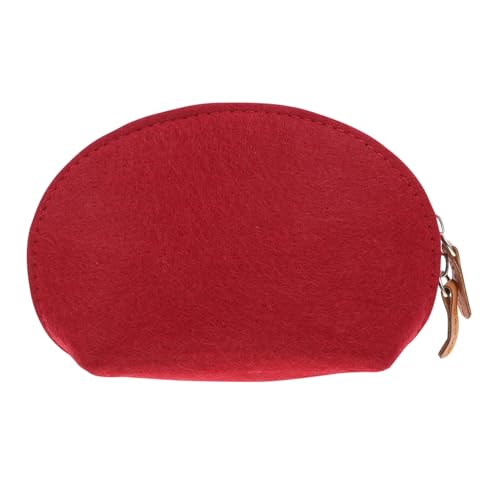 Ipetboom Pailletten Geldbörse Damen Rot Pu Kleiner Münzbeutel Muscheltasche Für Mädchen Stilvolle Kosmetiktasche Glitzernde Geldbörse Für Karten Und Schlüssel von Ipetboom