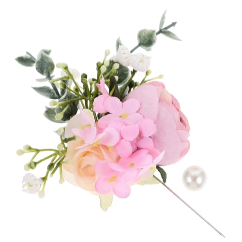 Ipetboom 1stück Künstliche Blumenbrosche Corsage Simulation Blüten Für Braut Und Bräutigam Hochzeitszubehör Fotografie Requisiten Blühende von Ipetboom