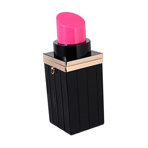 Ipetboom Lippenstift Clutch Tasche für Damen Acryltasche mit Schulterkette Einzigartige Abendtasche für Partys und Besondere Anlässe von Ipetboom