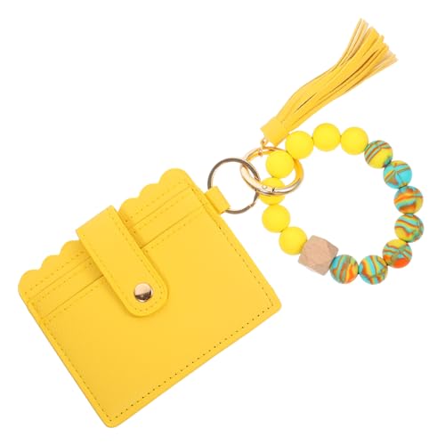 Ipetboom 1Stück Multifunktionale Damen Kartentasche PU Mit Anhänger Stylischem Armband Für Reisen Schickes Design Praktisch von Ipetboom