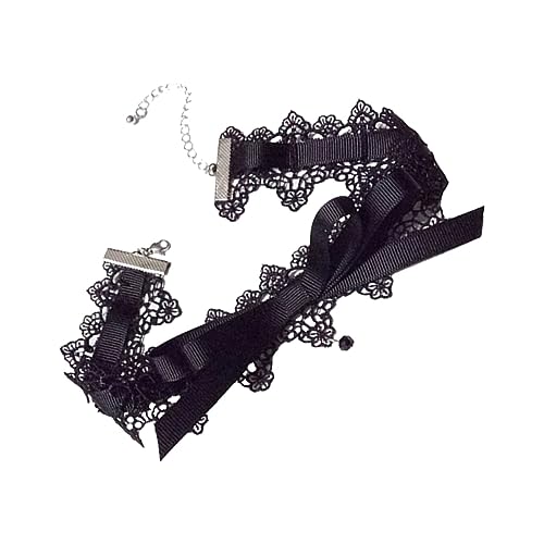 Ipetboom Spitze Halskette Mädchen Mode Halsband Zarte Bowknot Spitze Neck Band Einzigartige Halskette Mit Schleifendekor Für Mädchen von Ipetboom