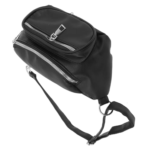 Ipetboom Tasche Schwarz Damen Hüfttasche Kettentasche Umhängetasche Schultertasche Crossbody Bag Für Handy Geldbörse Ausweis Einkauf Arbeit von Ipetboom