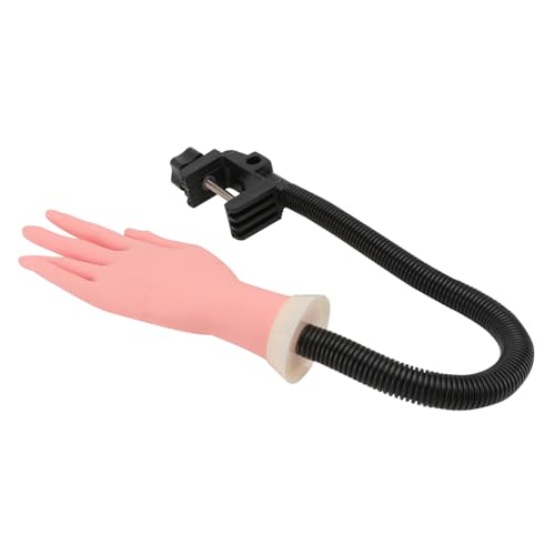 Ipetboom Biegsame Künstliche Hand Für Nagelkunst Maniküre Trainingshand Modell Mit Verstellbaren Fingern Für Nail Art Übung Lichtbraun Mit Zufälliger Knopf-form von Ipetboom