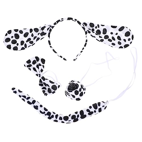 Ipetboom 1satz Cosplay Hundekostüm Mit Ohren Haarreif Fake Nase Und Fliege Für Mädchen Und Erwachsene Für Halloween Geburtstagsfeiern Und Cosplay-events von Ipetboom