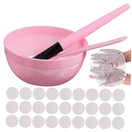 Ipetboom 1satz Komprimiertes Gesichtsmaske Werkzeugset Mit Pinsel Schaber Und Mischschüssel Für Diy Hautpflege Wiederverwendbar Für Zuhause Salon von Ipetboom