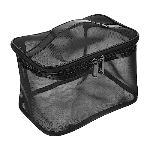 Ipetboom 1stk Aufbewahrungstasche Durchsichtige Aufbewahrungsbeutel Kosmetiktasche Draussen Kosmetik-Organizer-Tasche Durchsichtige Kulturbeutel Quadratische Tasche Reisen Nylon Tragbar von Ipetboom