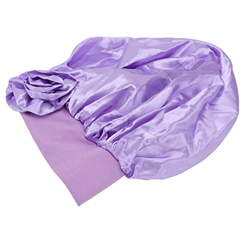 Ipetboom Breite Elastische Frauen Schlaf Motorhaube Haar Schlafmütze Zum Satin Seide Kopfbedeckung von Ipetboom
