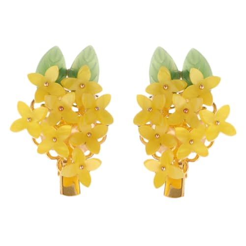 Ipetboom Haarspangen Für Kinder 1Stk Haar Klammern Haarspangen Clips für Haarschleifen süße Haarspange Haarnadel haarschmuck Haarklammer Blumenspangen Blätter Seitenclip Kind von Ipetboom