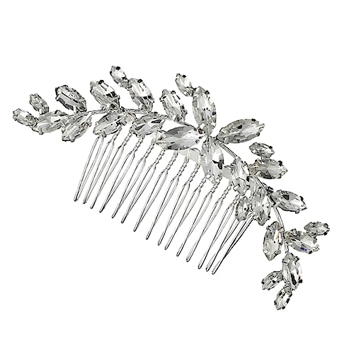 Ipetboom Braut Haarspange 1Stk Brautkamm hochzeitsdeko Haarspange für Frauen Kopfbedeckungen für Damen Tiara Hochzeit Haarkamm Kopfbedeckungen aus Strass für die Braut Pferdeauge schmücken von Ipetboom