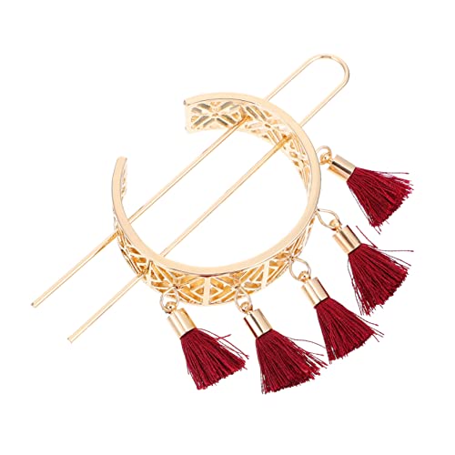 Ipetboom Einzigartige Quasten-haarnadel Mit Blumendesign – Geometrischer Kopfschmuck Für Frauen Stilvolle Hohle Kopfbedeckung von Ipetboom
