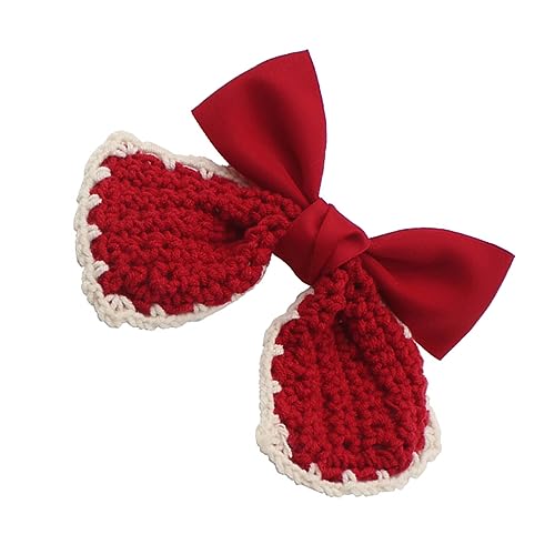 Ipetboom 1stück Weihnachts Haarschleifen Haarclips Für Mädchen Rote Bowknot Haarspangen Zur Festlichen Haardekoration Für Partys Und Feiertage von Ipetboom