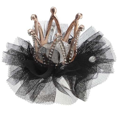 Ipetboom 1stück Kronen Haarspange für Mädchen Rhinestone Bobby Clip für Junge Mädchen Exquisites Haarschmuck Accessoire Schwarz Für Alltag Und Besondere Anlässe Für Kleine Prinzessinnen von Ipetboom